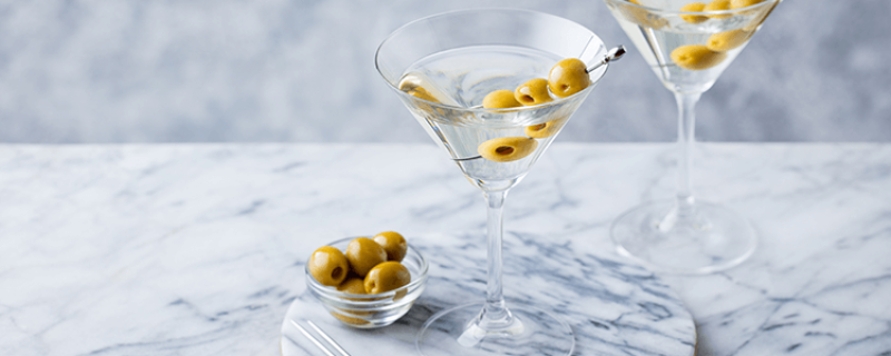 The perfect martini olive